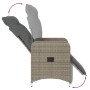 Sillones reclinable jardín y cojines 2 uds ratán sintético gris de , Sillas de jardín - Ref: Foro24-365702, Precio: 279,78 €,...