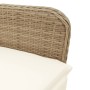 Silla de jardín reclinable con cojines ratán sintético beige de , Sillas de jardín - Ref: Foro24-365698, Precio: 153,99 €, De...