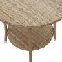 Sillones reclinables de jardín con mesa 2 uds ratán PE beige de , Sillas de jardín - Ref: Foro24-365693, Precio: 266,99 €, De...