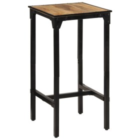 Solid mango wood bar table rough 60x55x107 cm by , Kitchen stools - Ref: Foro24-358939, Price: 147,86 €, Discount: %