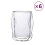 Doppelwandige Glasbecher, 6 Stück, 350 ml von , Tassen und Schüsseln - Ref: Foro24-4005736, Preis: 47,69 €, Rabatt: %