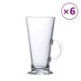 Vasos de café latte con asa 6 unidades 250 ml de , Tazas y tazones - Ref: Foro24-4005741, Precio: 28,11 €, Descuento: %