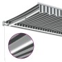 Manual retractable awning with anthracite and white LED 300x250 cm by , Awnings - Ref: Foro24-3215779, Price: 269,65 €, Disco...