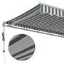 Toldo retráctil automático gris antracita y blanco 450x350 cm de , Toldos - Ref: Foro24-3215798, Precio: 559,30 €, Descuento: %