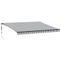 Toldo retráctil automático luz LED antracita blanco 450x350 cm de , Toldos - Ref: Foro24-3215815, Precio: 611,58 €, Descuento: %