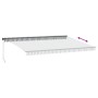 Toldo retráctil manual luz LED antracita y blanco 500x350 cm de , Toldos - Ref: Foro24-3215817, Precio: 524,22 €, Descuento: %