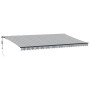 Retractable automatic awning in anthracite gray and white, 600x350 cm. by , Awnings - Ref: Foro24-3215822, Price: 763,09 €, D...