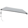 Retractable automatic awning in anthracite gray and white, 600x350 cm. by , Awnings - Ref: Foro24-3215822, Price: 763,09 €, D...