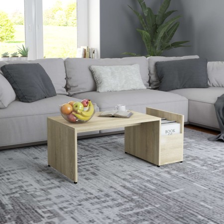 Plywood oak-colored coffee table 90x45x35 cm by , Coffee table - Ref: Foro24-802924, Price: 35,99 €, Discount: %