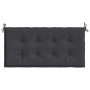 Garden bench cushion in black Oxford fabric 100x50x3 cm by , Cushions for chairs and sofas - Ref: Foro24-47617, Price: 21,99 ...