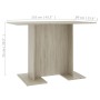 Dining table made of oak veneer plywood in Sonoma oak color, measuring 110x60x75cm. by , Kitchen and dining tables - Ref: For...