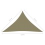 Triangular beige Oxford fabric sail awning 2.5x2.5x3.5 m by , Umbrellas - Ref: Foro24-135169, Price: 23,30 €, Discount: %