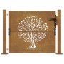 Corten steel garden gate with tree design 105x80 cm by , garden gates - Ref: Foro24-153160, Price: 162,10 €, Discount: %