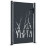 Puerta de jardín acero gris antracita diseño hierba 105x155 cm de , Puertas de jardín - Ref: Foro24-153169, Precio: 335,47 €,...