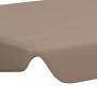 Spare canopy for garden swing in gray taupe 150/130x105/70 cm by , Covers for tents and gazebos - Ref: Foro24-312102, Price: ...