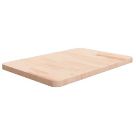 Solid untreated wood bathroom countertop 60x40x2.5 cm by , Countertops - Ref: Foro24-342940, Price: 41,99 €, Discount: %