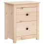 Solid pine wood bedside table 50x35x61.5 cm by , Nightstands - Ref: Foro24-813679, Price: 61,93 €, Discount: %