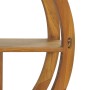 Yin Yang solid teak wood shelf 80x17.5x80 cm by , Shelves and shelves - Ref: Foro24-320771, Price: 173,08 €, Discount: %