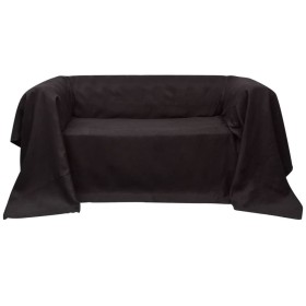 Brown microsuede sofa cover 210x280 cm by , Covers - Ref: Foro24-130893, Price: 19,80 €, Discount: %