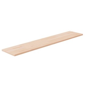 Solid untreated oak wood shelf table 100x20x1.5cm by , Shelves and shelves - Ref: Foro24-342923, Price: 27,99 €, Discount: %