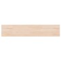 Solid untreated oak wood shelf table 100x20x1.5cm by , Shelves and shelves - Ref: Foro24-342923, Price: 27,44 €, Discount: %