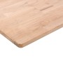 Solid untreated oak wood shelf table 100x20x1.5cm by , Shelves and shelves - Ref: Foro24-342923, Price: 27,44 €, Discount: %