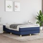 Cama box spring con colchón tela azul 120x190 cm de , Camas y somieres - Ref: Foro24-3269670, Precio: 332,82 €, Descuento: %