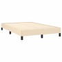 Cama box spring con colchón tela color crema 120x190 cm de , Camas y somieres - Ref: Foro24-3269728, Precio: 388,99 €, Descue...