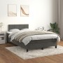 Cama box spring con colchón terciopelo gris oscuro 120x190 cm de , Camas y somieres - Ref: Foro24-3269838, Precio: 371,91 €, ...