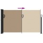 Retractable lateral awning in taupe gray, 120x600 cm. by , Umbrellas - Ref: Foro24-4004499, Price: 100,53 €, Discount: %