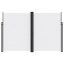 Toldo lateral retráctil blanco 220x1200 cm de , Sombrillas - Ref: Foro24-4004871, Precio: 183,64 €, Descuento: %