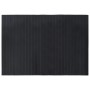 Rectangular black bamboo rug 70x100 cm by , Rugs - Ref: Foro24-376738, Price: 17,18 €, Discount: %