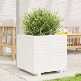 Solid pine wood planter 50x50x49.5 cm by , Pots and planters - Ref: Foro24-3282515, Price: 130,99 €, Discount: %