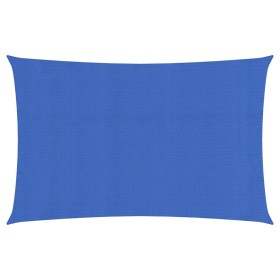 Rectangular blue HDPE sail shade 160 g/m² 3x6 m by , Umbrellas - Ref: Foro24-311515, Price: 41,42 €, Discount: %