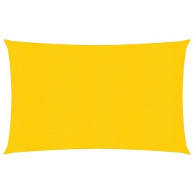 Rectangular yellow HDPE sail shade 160 g/m² 4x6 m by , Umbrellas - Ref: Foro24-311574, Price: 49,04 €, Discount: %