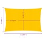 Toldo de vela rectangular HDPE amarillo 160 g/m² 5x6 m de , Sombrillas - Ref: Foro24-311576, Precio: 56,43 €, Descuento: %