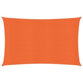 Rectangular HDPE orange shade sail 160 g/m² 3x5 m by , Umbrellas - Ref: Foro24-311679, Price: 37,32 €, Discount: %