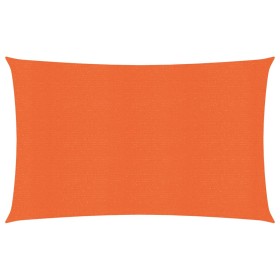 Rectangular HDPE orange shade sail 160 g/m² 5x7 m by , Umbrellas - Ref: Foro24-311687, Price: 66,99 €, Discount: %