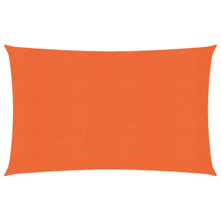 Rectangular HDPE orange shade sail 160 g/m² 5x7 m by , Umbrellas - Ref: Foro24-311687, Price: 66,99 €, Discount: %