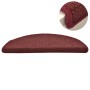 Stair tread carpets 15 units red 56x17x3 cm by vidaXL, Stair mats - Ref: Foro24-322372, Price: 52,99 €, Discount: %