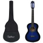 Guitarra clásica principiante y niño con funda azul 1/2 34" de vidaXL, Guitarras - Ref: Foro24-3055603, Precio: 68,68 €, Desc...