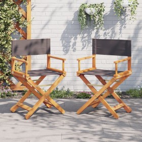 Dining chairs 2 units dark gray fabric by , Garden chairs - Ref: Foro24-365836, Price: 129,34 €, Discount: %