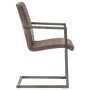 Cantilever dining chairs 2 units brown genuine leather by vidaXL, dining chairs - Ref: Foro24-321841, Price: 270,79 €, Discou...