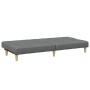 Sofá cama de 2 plazas con taburete tela gris oscuro de , Sofás - Ref: Foro24-3258139, Precio: 290,25 €, Descuento: %