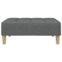 Sofá cama de 2 plazas con taburete tela gris oscuro de , Sofás - Ref: Foro24-3258139, Precio: 290,25 €, Descuento: %