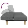 Sofá cama de 2 plazas con taburete tela gris oscuro de , Sofás - Ref: Foro24-3258139, Precio: 290,25 €, Descuento: %