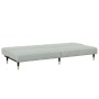 Sofá cama de 2 plazas con taburete terciopelo gris claro de , Sofás - Ref: Foro24-3258145, Precio: 315,07 €, Descuento: %