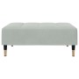 Sofá cama de 2 plazas con taburete terciopelo gris claro de , Sofás - Ref: Foro24-3258145, Precio: 315,07 €, Descuento: %