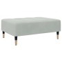 Sofá cama de 2 plazas con taburete terciopelo gris claro de , Sofás - Ref: Foro24-3258145, Precio: 315,07 €, Descuento: %