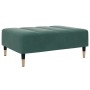 Sofá cama de 2 plazas con taburete terciopelo verde oscuro de , Sofás - Ref: Foro24-3258147, Precio: 315,13 €, Descuento: %